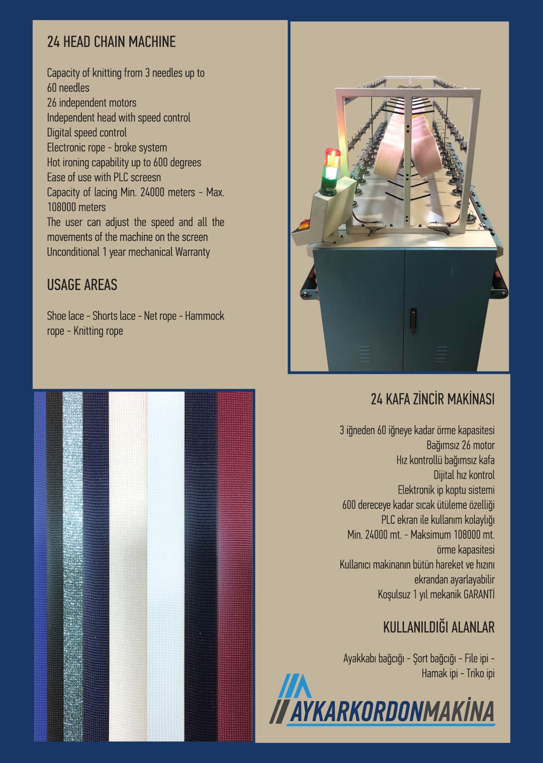 24 Kafa Zincir Makinası - Görsel 3